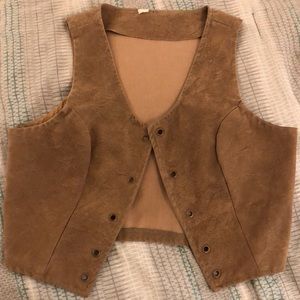 Vintage Faux Suede Vest